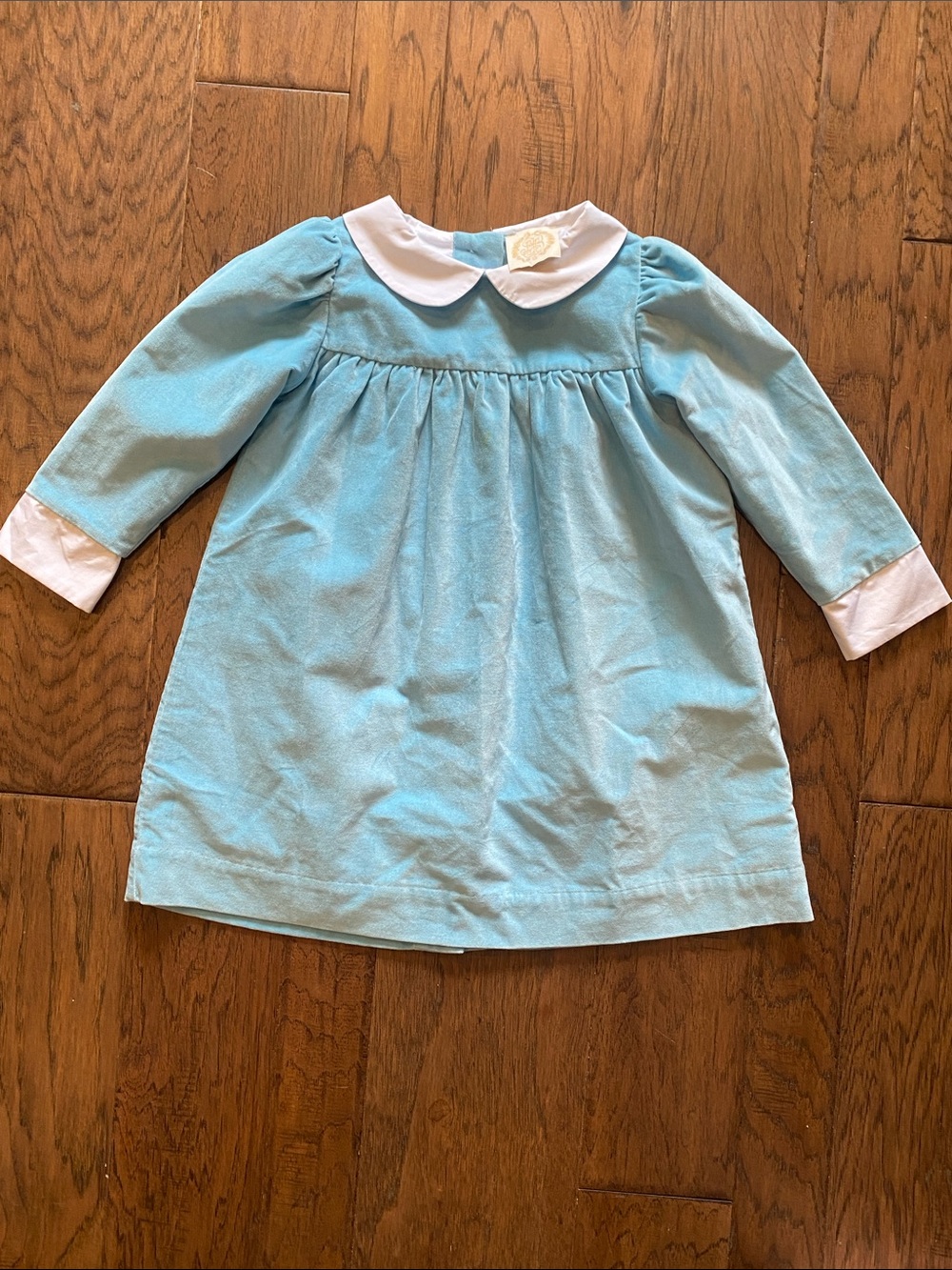 The Beaufort Bonnet Company Patsy's Dinner Party Dress Light Blue Velvet 5